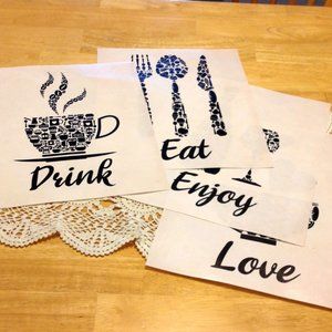 Eat, Drink, Enjoy, Love Prints